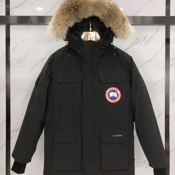 Canada Goose Long Black Puffer Coat - Picture 1 of 6